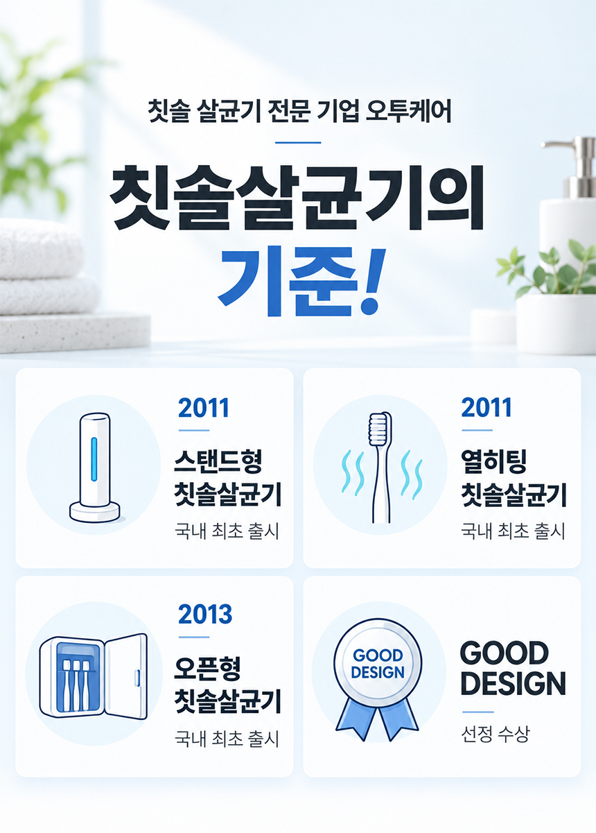 오투케어 가정용 칫솔살균기 BS-7900s 벽걸이+스탠드겸용 면도기살균 상세 이미지 5