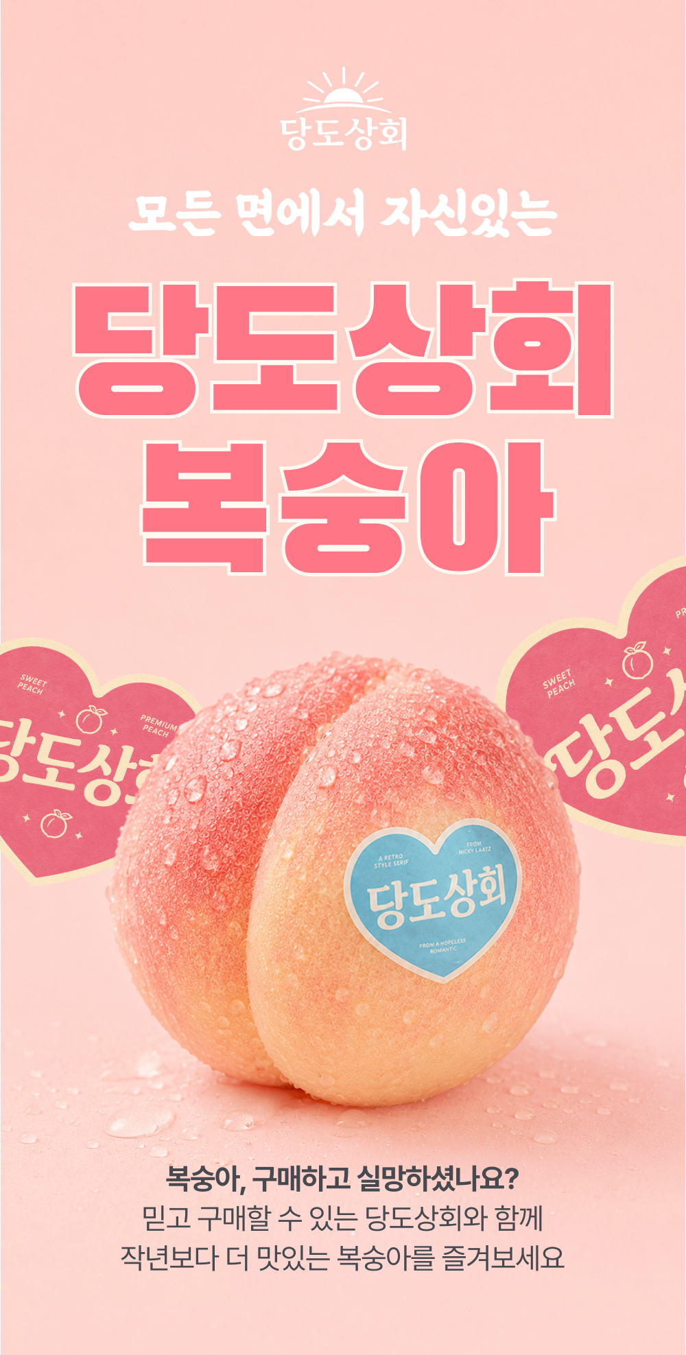 (농할) [당도상회/예약판매] 국내산 신선 천도 복숭아 1kg/2kg/5kg