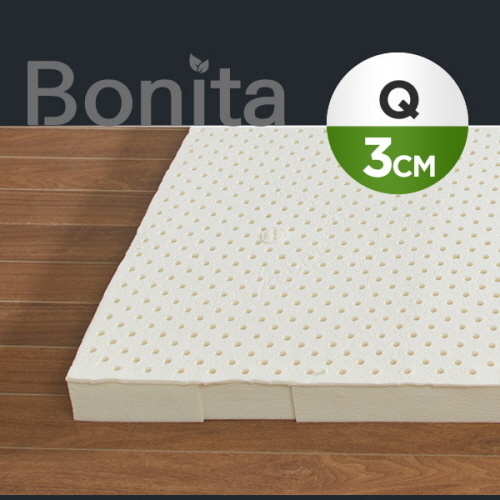 보니타 천연라텍스 매트리스 3cm Q+(전용커버 1cm)