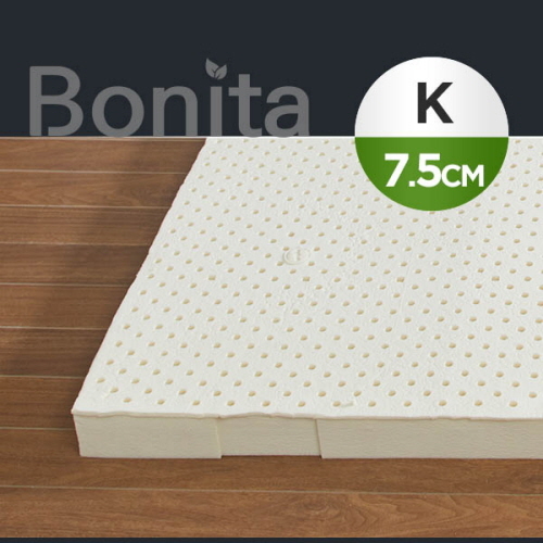 보니타 천연라텍스 매트리스 7.5cm K+(전용커버 1cm)