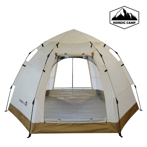 홍도매,[노르딕 캠프] 펜타곤 원터치 텐트(3~4인용) NOR-OT01