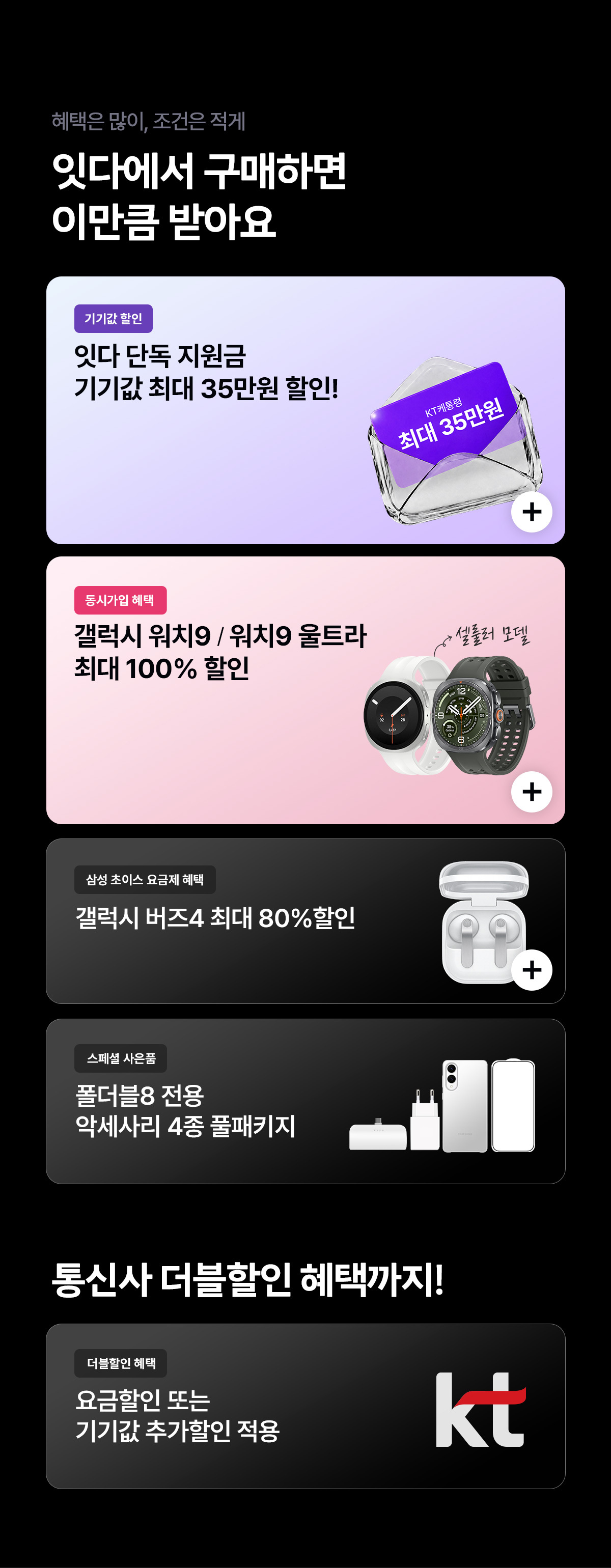 케통령에서 구매하면 이만큼 받아요 - 단독 지원금·워치9·버즈4·악세사리·네이버페이·통신사 더블할인