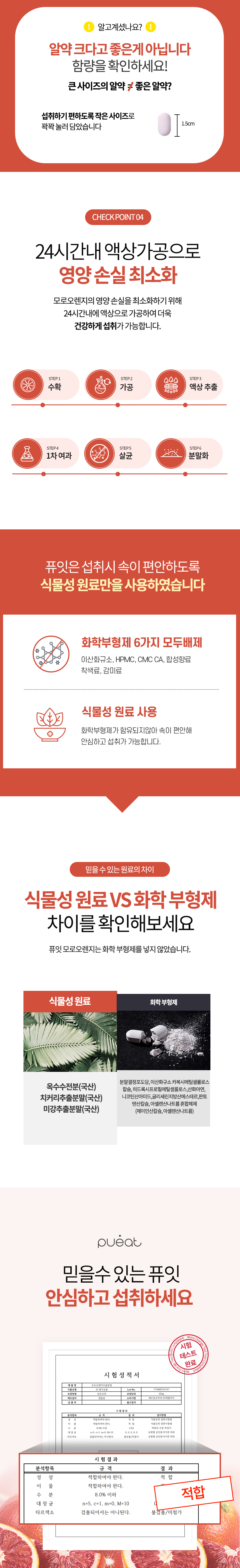 건강식품 영양제 퓨잇 모로오렌지 업 상세페이지3