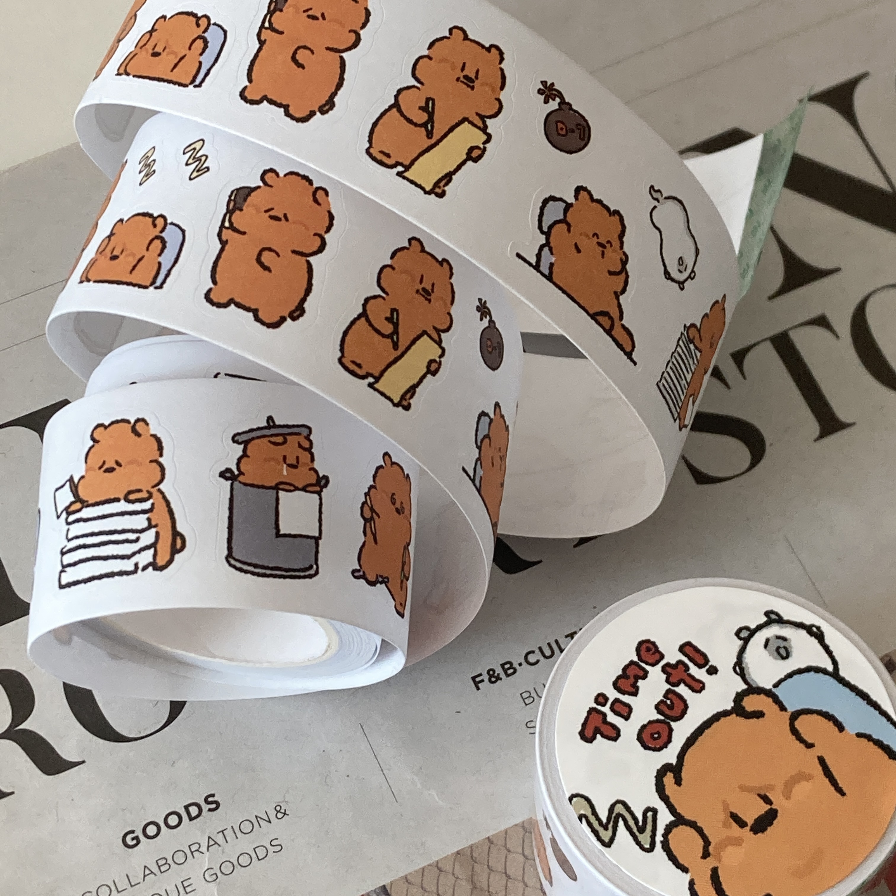 Cotton Candy Kisscut Set 키스컷스티커 세트 / 케키바이고미 빵고미 상세 이미지 3
