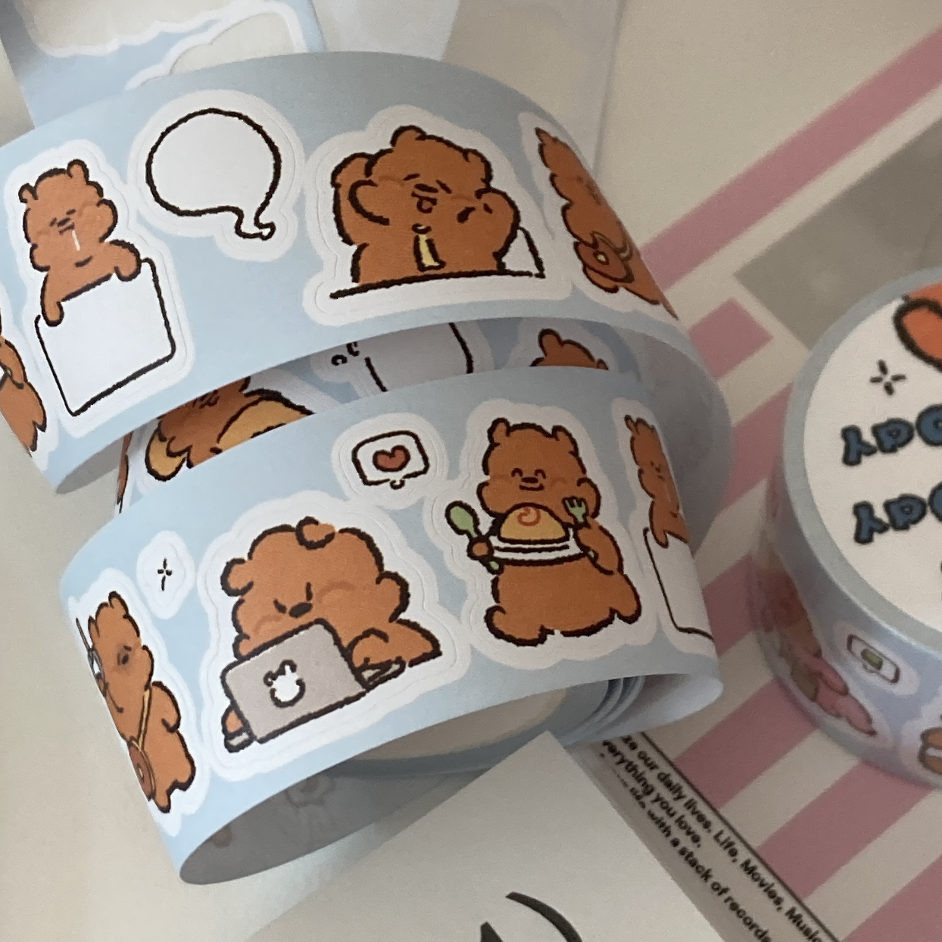 Cotton Candy Kisscut Set 키스컷스티커 세트 / 케키바이고미 빵고미 상세 이미지 13