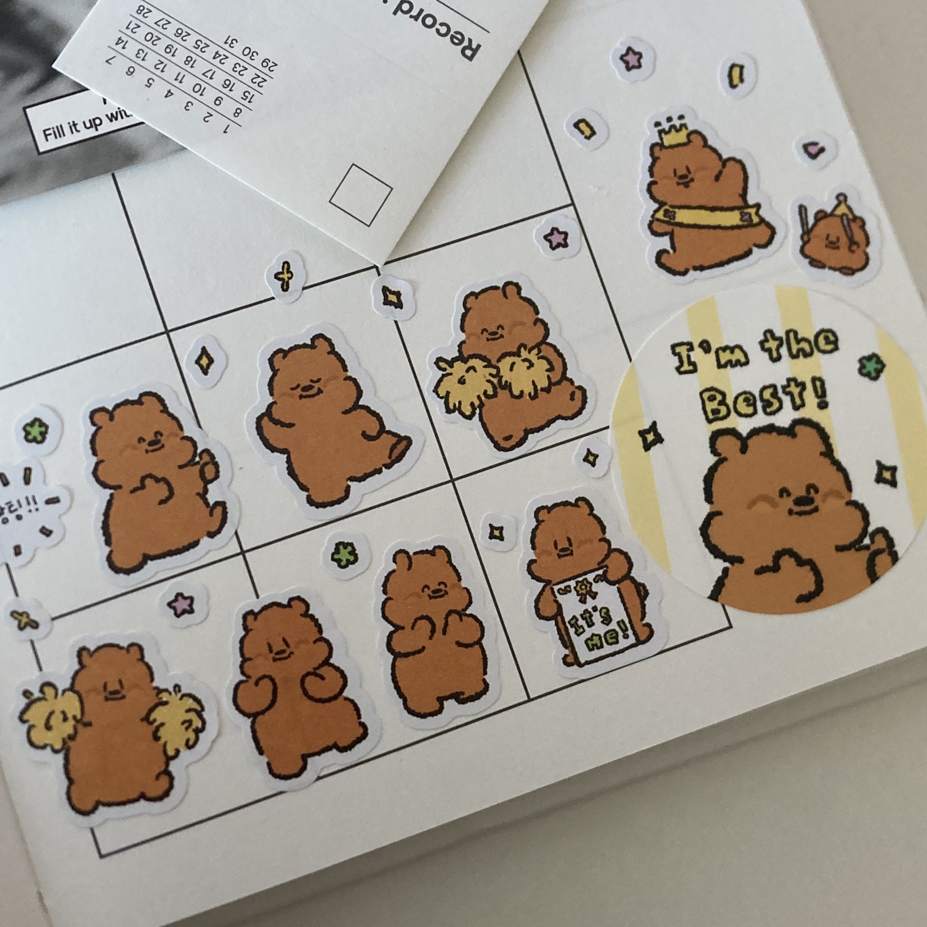Shooting Star Kisscut Set 키스컷스티커 세트 케키바이고미 빵고미 상세 이미지 14