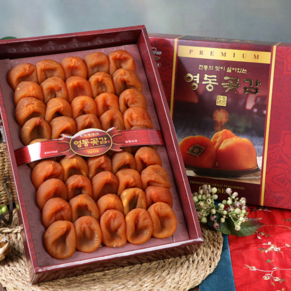 [가미농산] 곶감 선물세트 건시 1.5kg (40~50개) / 종이채반보자기포장