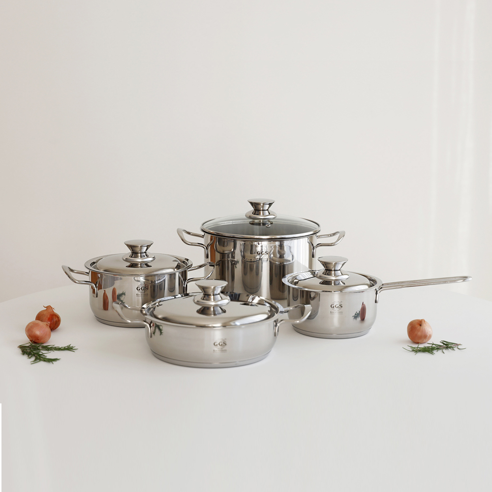 [GGS] ROOT 스텐냄비 4종세트(16편수+18양수+22전골+22곰솥)