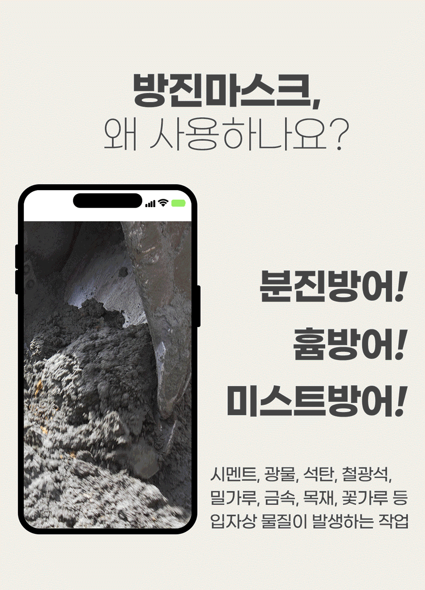 파인텍 특급 방진 마스크 900A 안면부여과식 일반 보형물 분진마스크(10매)