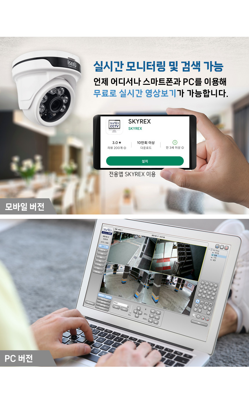 skyrex cctv pc
