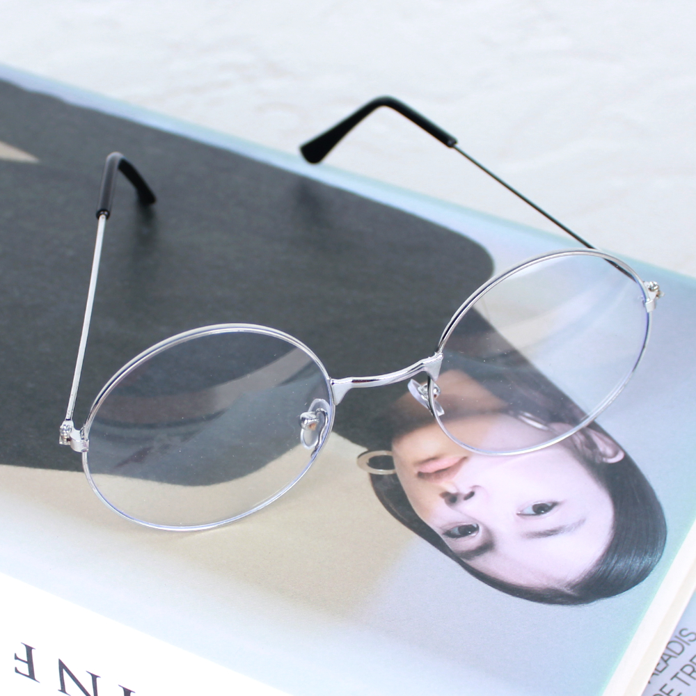 페스티벌아이템 안경거치대블랙 투명안경브랜드 흘러내림방지스프링안경고무 힙스터안경테 경량안경검정 안경클린 원형안경 카테아이웨어 레트로안경 러브안경 축제안경 실버 동글이 철테 안경