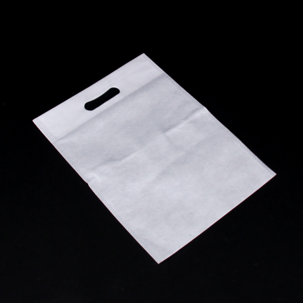 부직포 손잡이 봉투 쇼핑백 화이트 25x35
