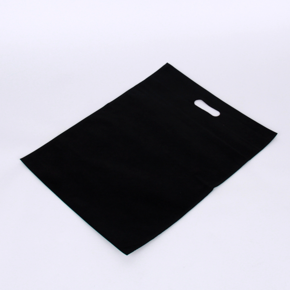 부직포 손잡이 봉투 쇼핑백 블랙 35x45