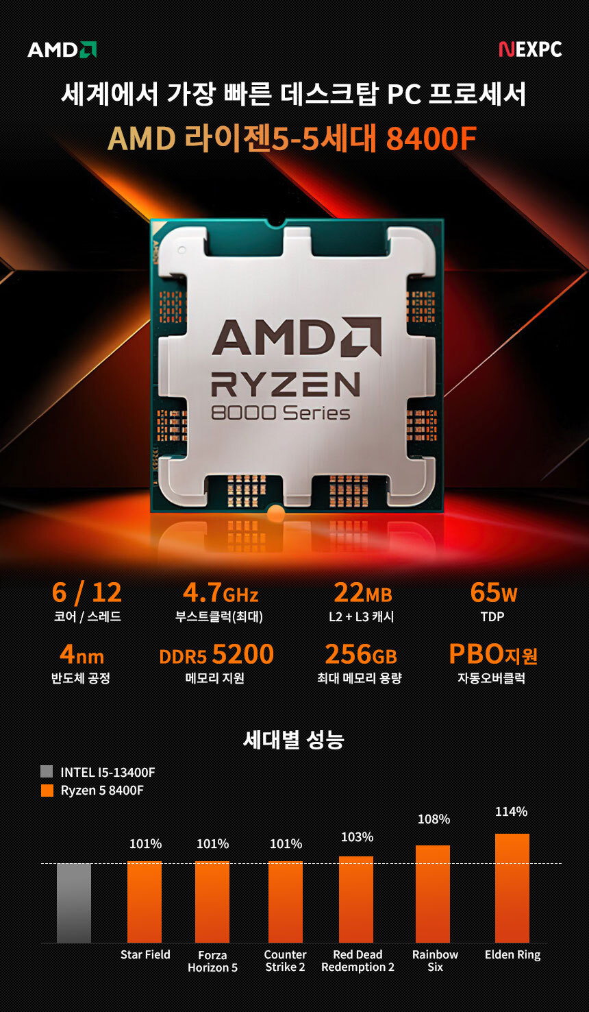 AMD 라이젠5 8400F