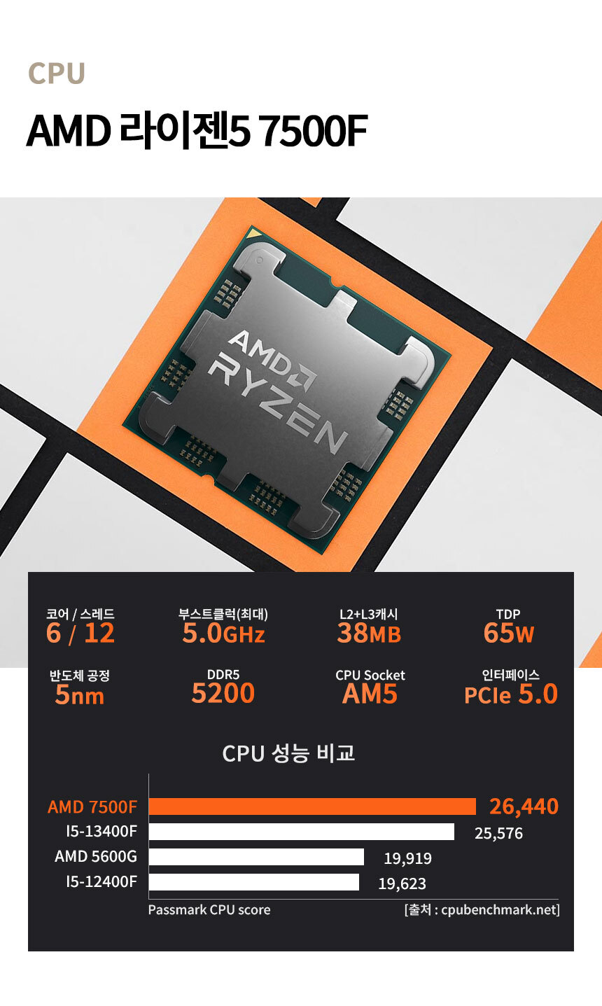 AMD 라이젠5 7500f