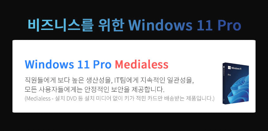 OS Windows 11 Pro Medialess