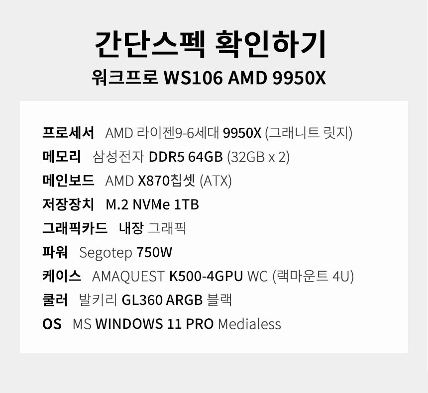 스펙 간편보기 워크프로 ws106
