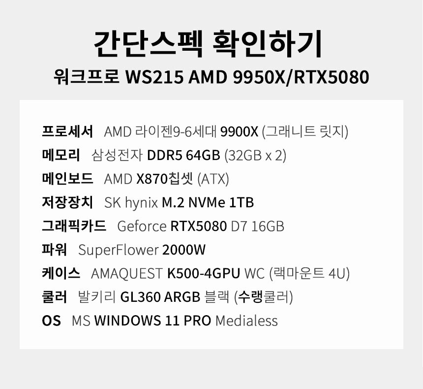 스펙 간편보기 워크프로 ws215