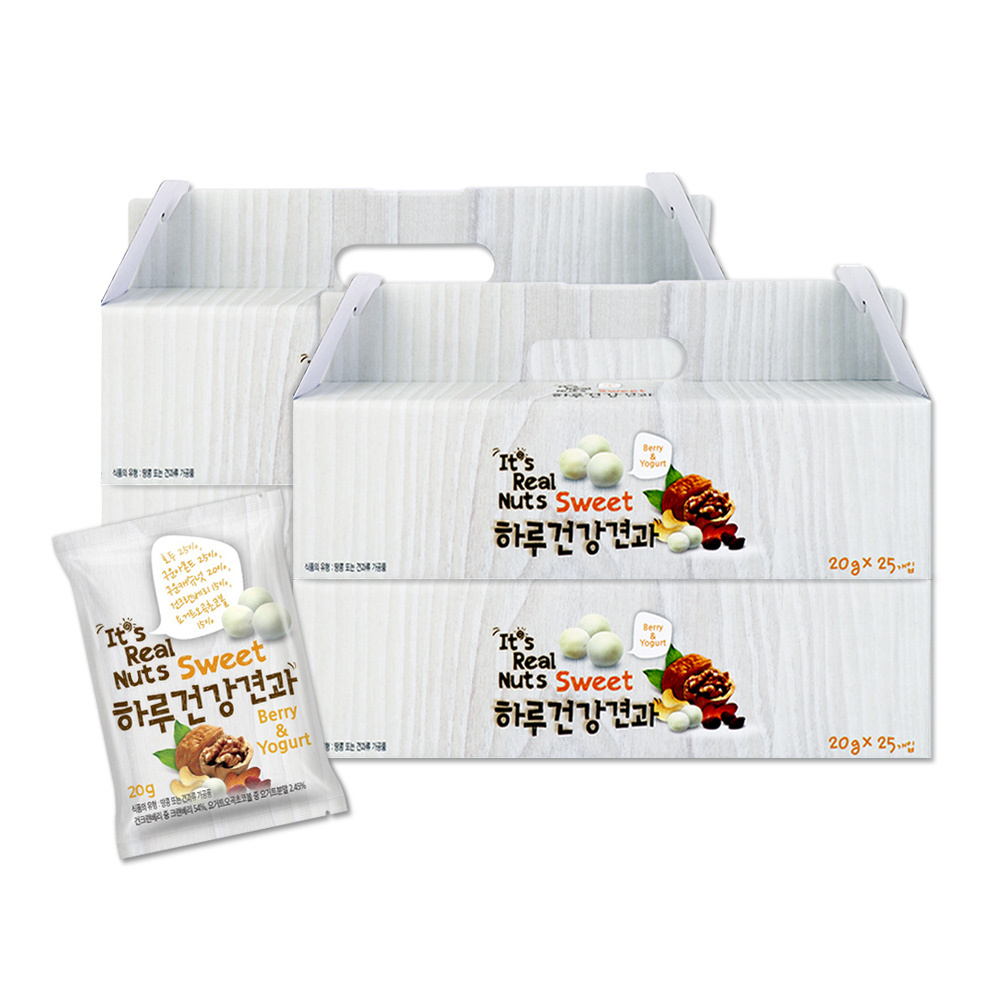 [리얼넛츠] 하루건강견과 오곡초코볼 요거트 25봉/50봉/75봉/100봉