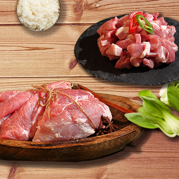 [안동본가] 1+등급 한돈 뒷다리살 300g/500g (수육용/찌개용)