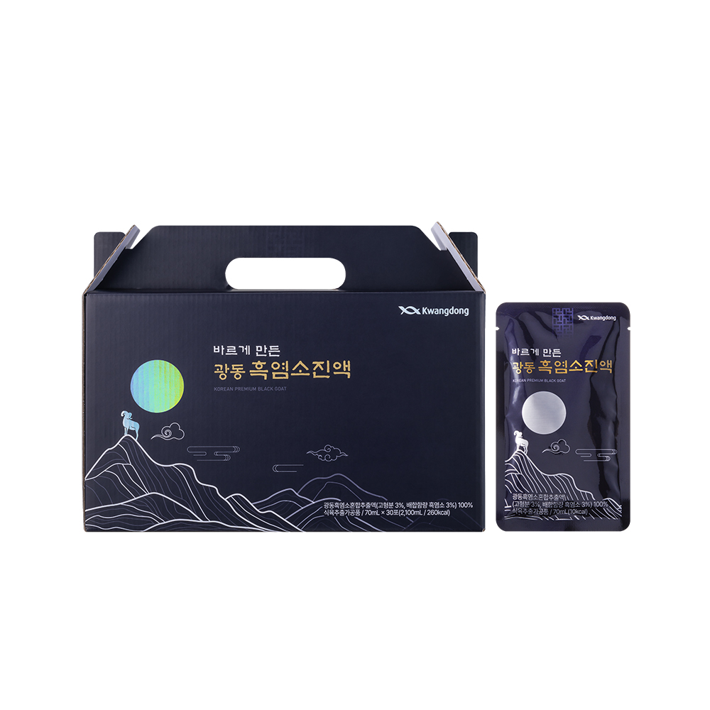 [광동] 자연방목 국내산 흑염소진액 즙 엑기스 70ml x 30포