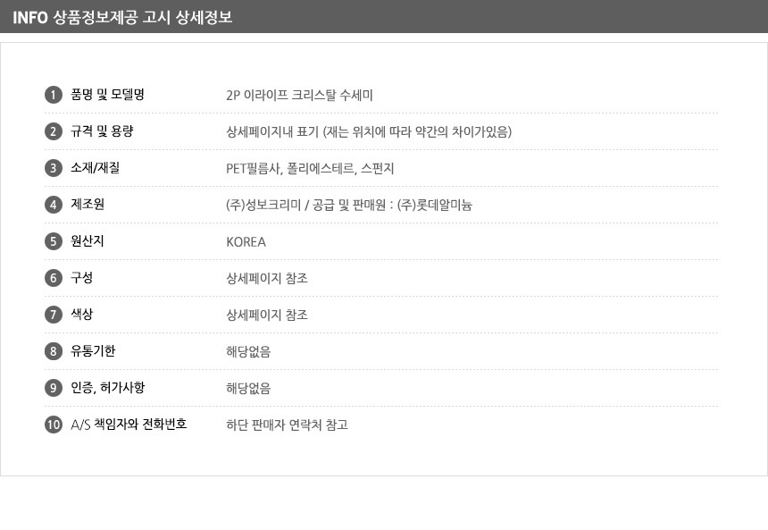 크리스탈수세미 스펀지 2P 흠집없이 오염제거 풍부거품 설거지 주방청소용 수세미스펀지 주방수세미 설거지수세미 PET수세미