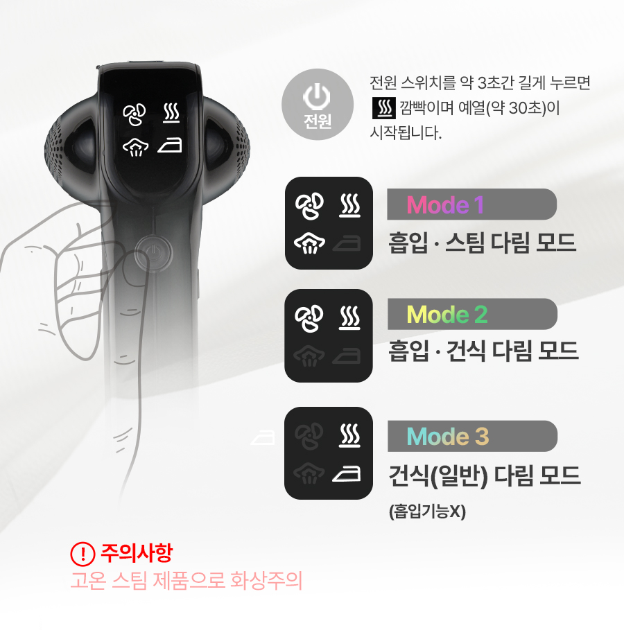 에피카 흡착 스팀핏 스팀다리미 주름 제거 효과