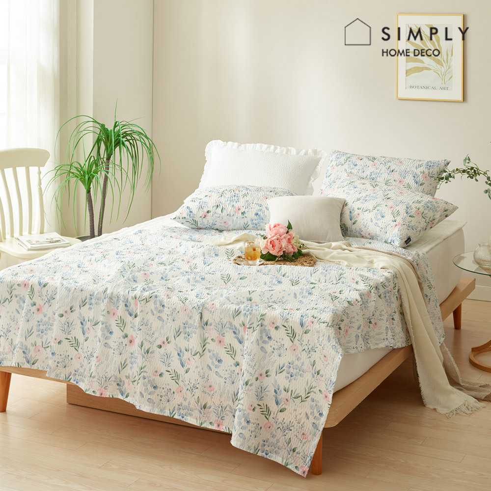 [simply home] 심플리홈 알로하 시어서커 여름 홑이불 S