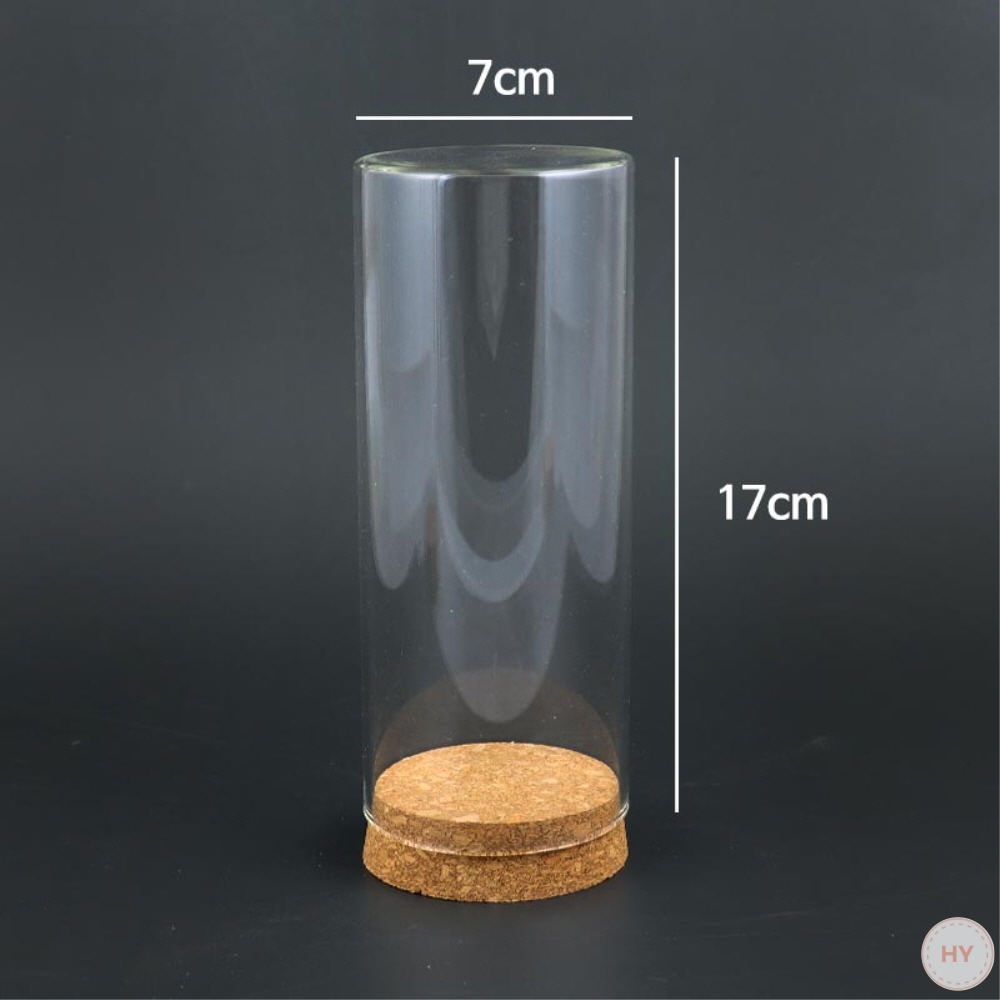 코르크 받침 유리돔 0036 [7cm*17cm]