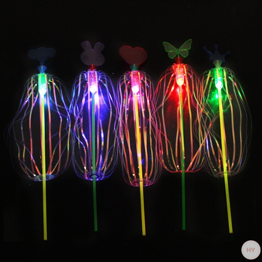LED 무지개 회오리 요술지팡이 37*6cm 색상 랜덤