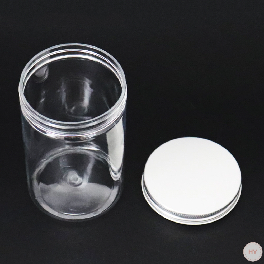 PVC용기[원기둥350ml]용기+뚜껑 7cm&times;11cm