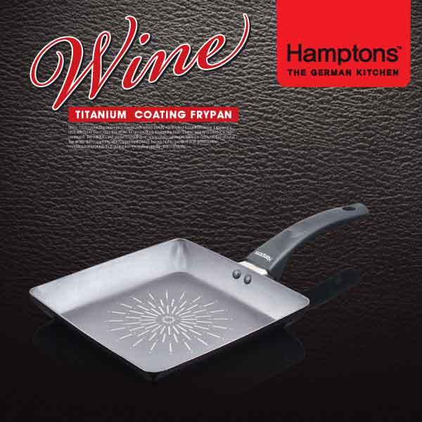 [Hamptons]독일 햄튼 와인 티타늄 인덕션 사각팬(22cm) HTW-22S. 이미지