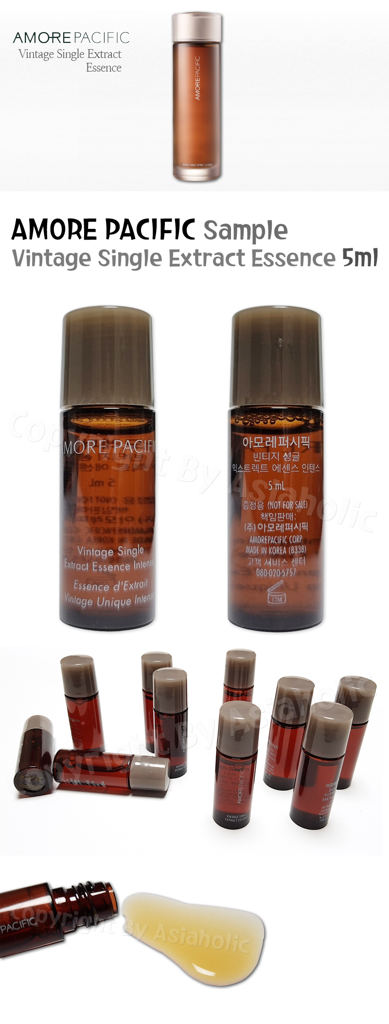 AMORE PACIFIC Vintage Single Extract Essence 5ml x 9pcs (45ml) Sample Newest Version