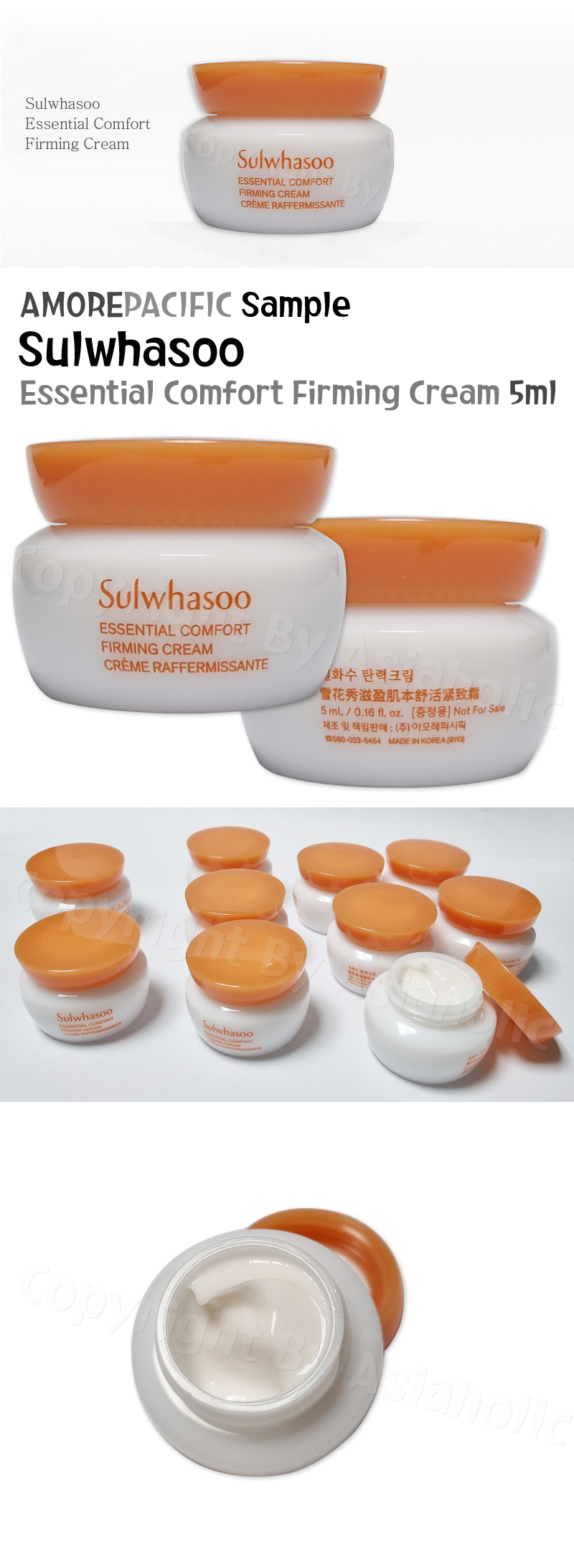 Sulwhasoo Essential Comfort Firming Cream 5ml x 30pcs (150ml) Sample Newest Version