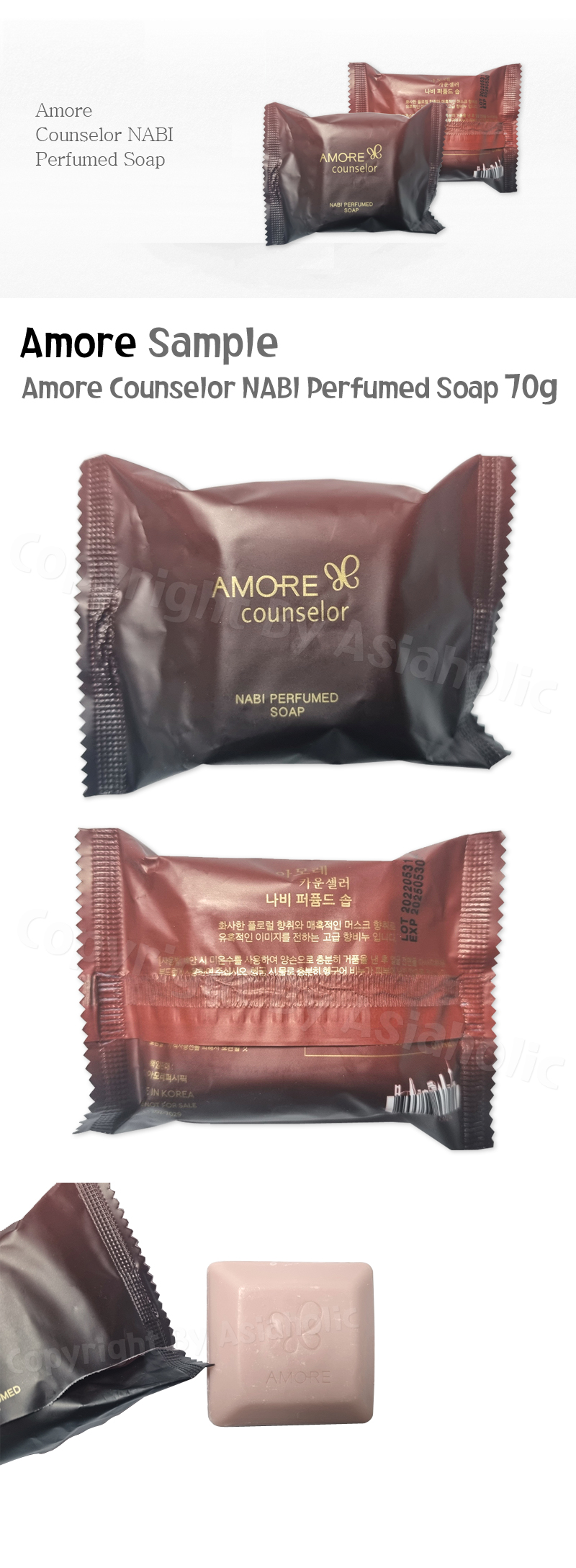 Amore Counselor NABI Perfumed Soap 70g x 3pcs (210g) Sample Hera Zeal Newest
