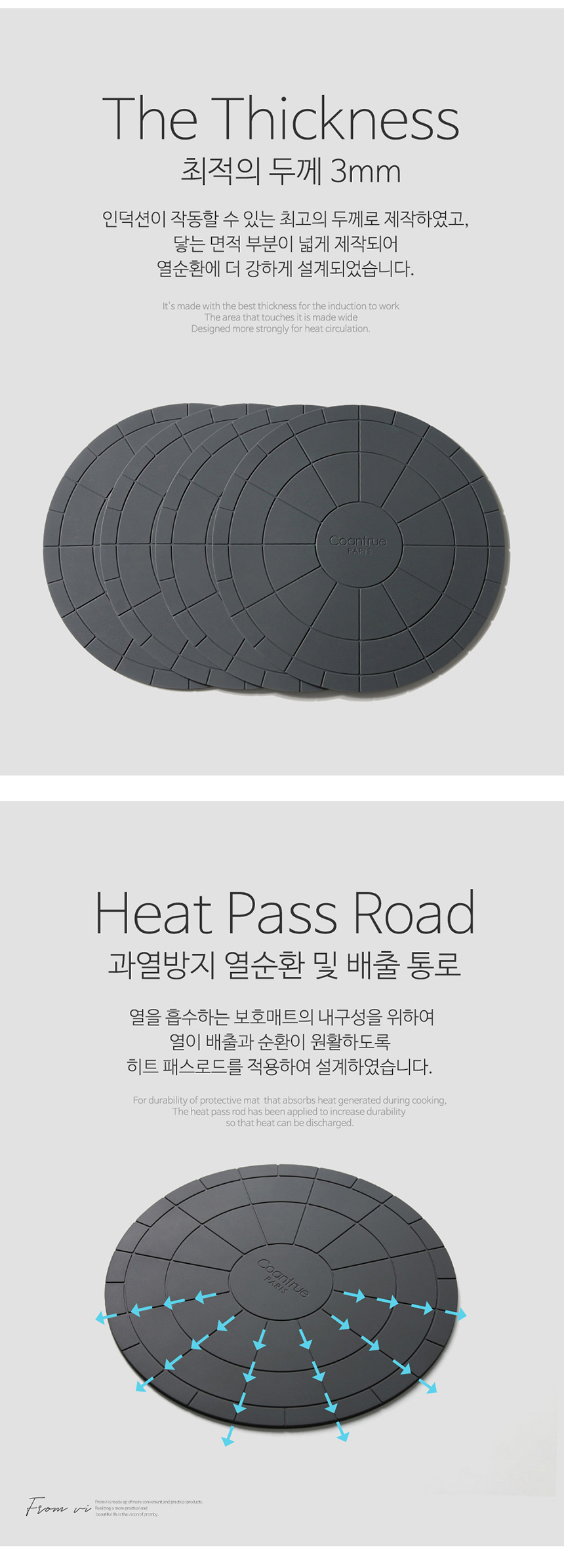 꼬앙뜨로 인덕션보호매트 인덕션매트 패드 실리콘 깔개 뒤크블랙 상세 이미지 39
