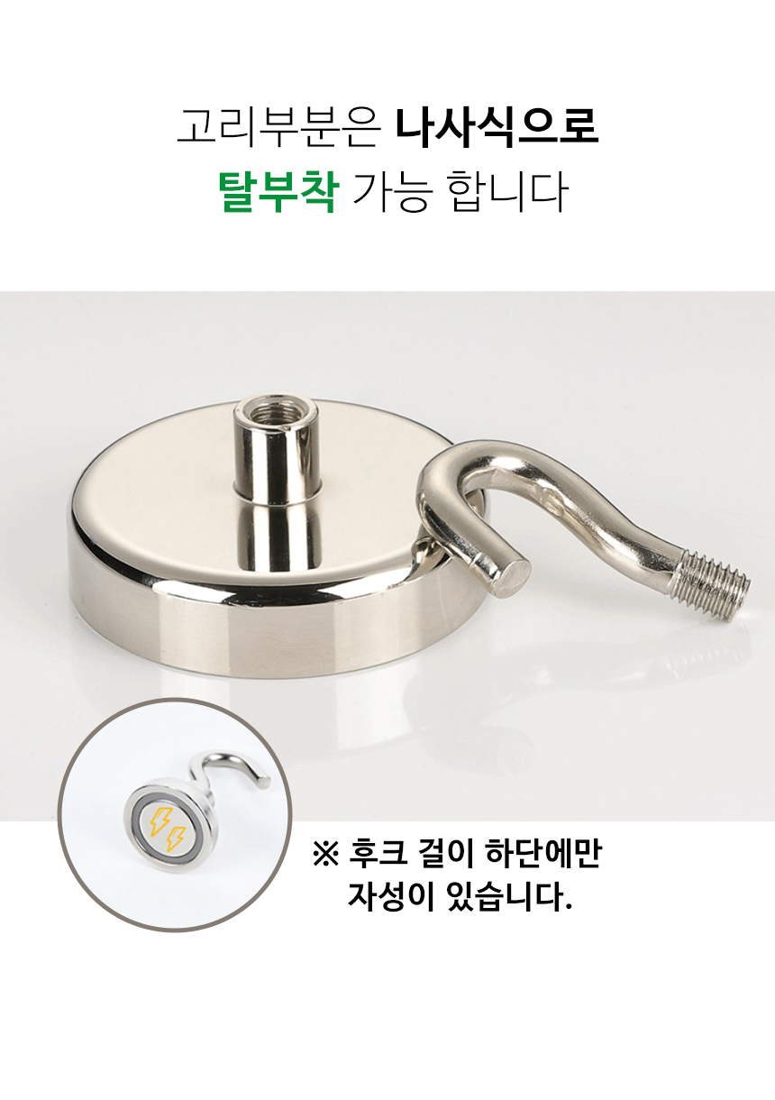 초강력 자석 후크고리 벽걸이 주방 현관 냉장고 마스크 걸이 E12 상세 이미지 5