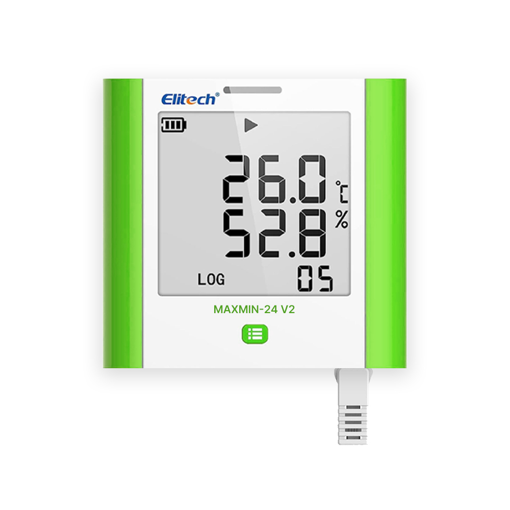 Elitech MAXMIN-24 V2 외장 숏센서 온습도 데이터로거