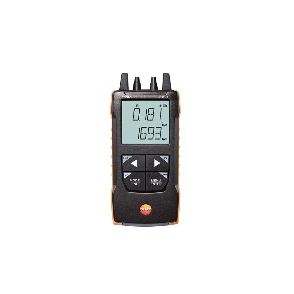 testo 512-1 디지털 차압 측정기 (0 ~ +200 hPa)
