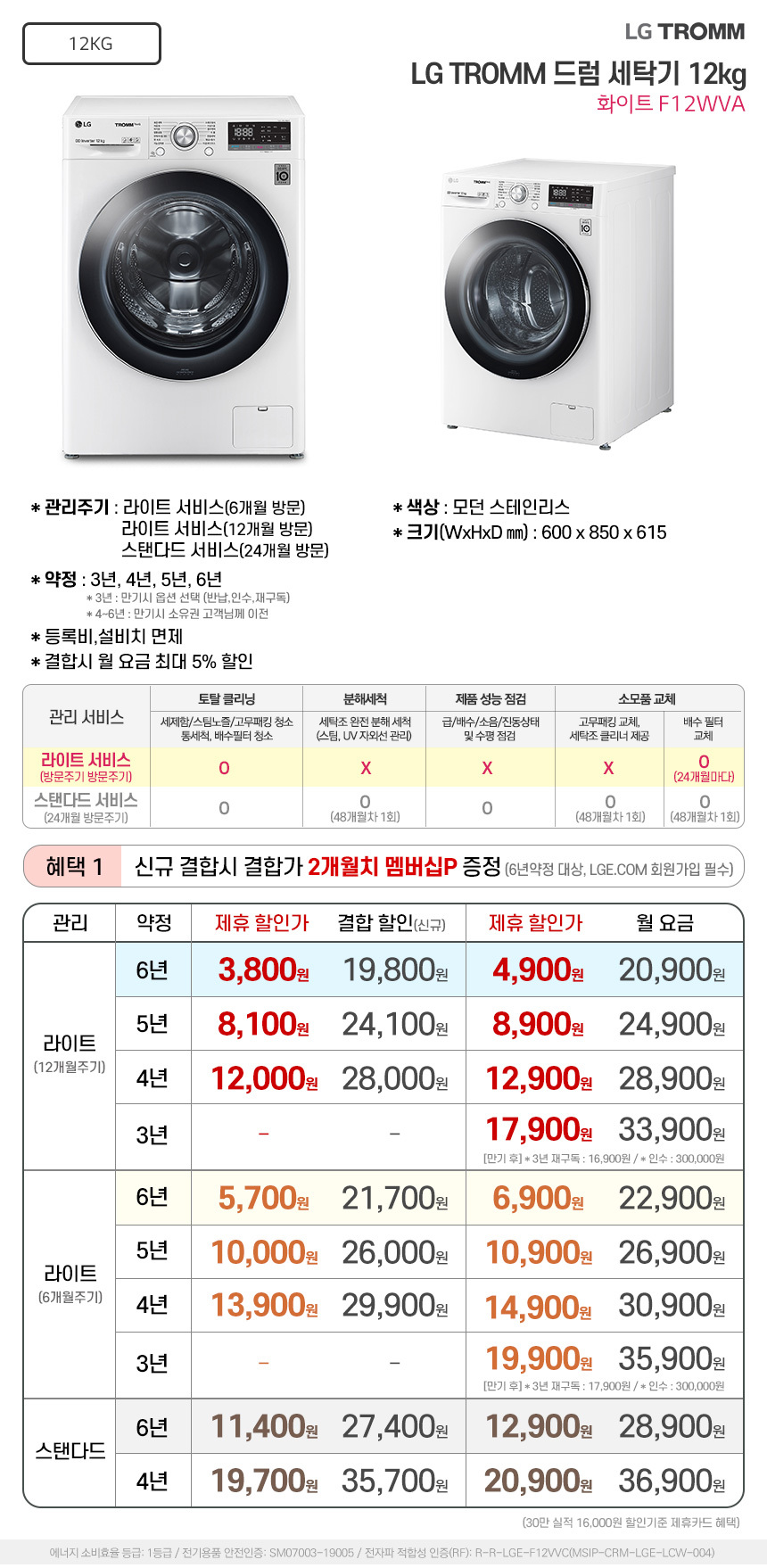 드럼 세탁기 12kg