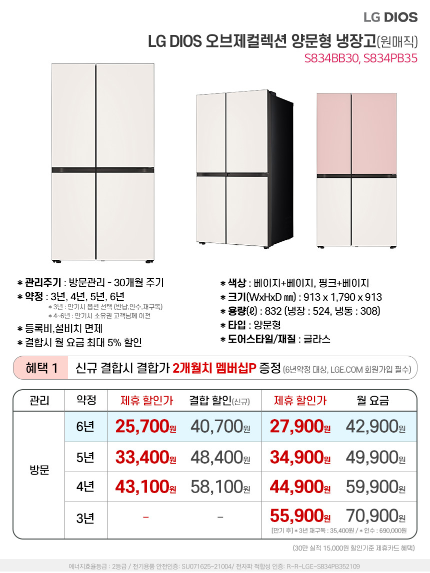 S834BB30, S834PB35