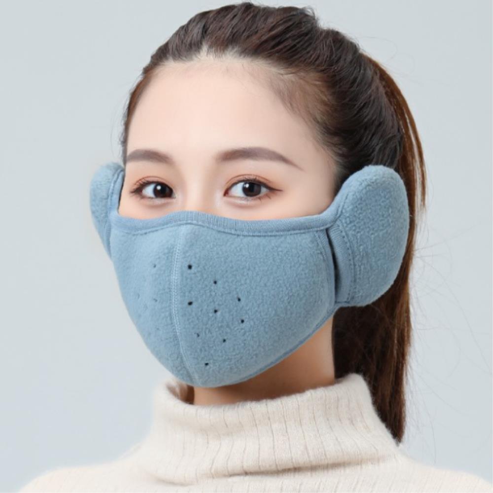 2in1 겨울 패션 호흡 편한 방한 마스크 따뜻한 귀마개