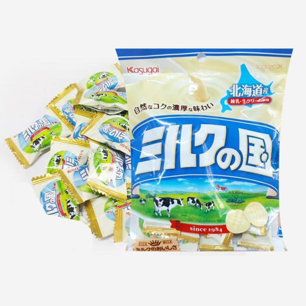 밀크 우유 사탕 일본 캔디 115g 낱개포장 어르신 간식 낱개 12개 단체 학원