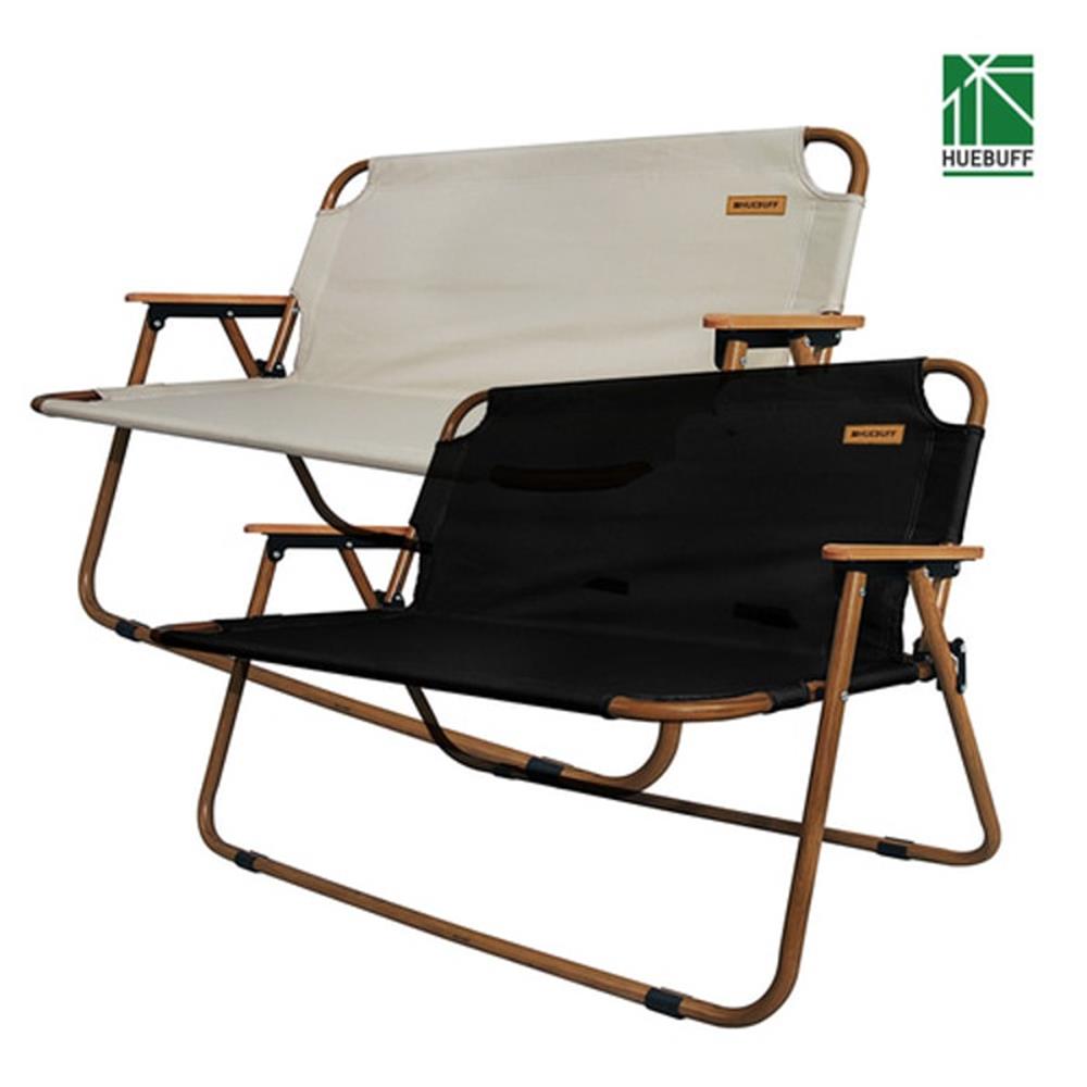 폴딩 접이식 2인용 캠핑 와이드 벤치 의자 체어 글램핑