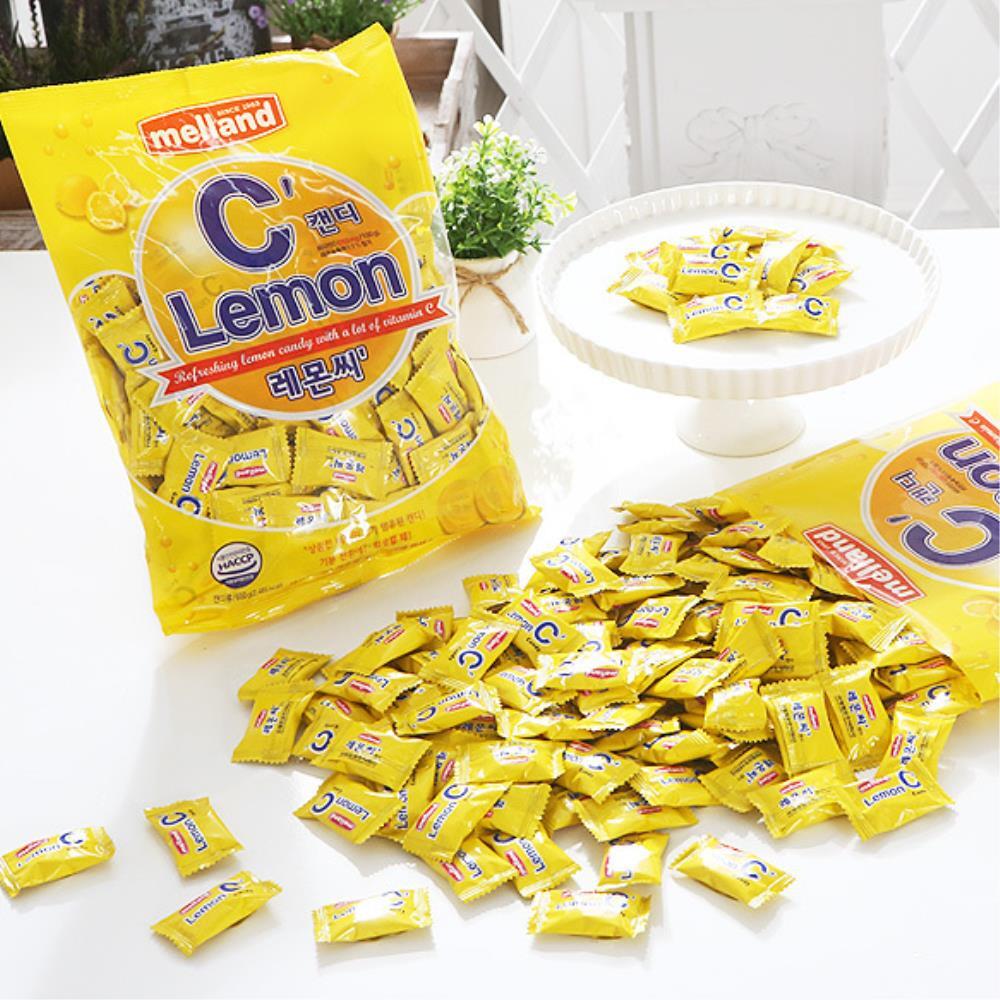 레몬 맛 대용량 디저트 사탕 600g 낱개포장 캔디 단체