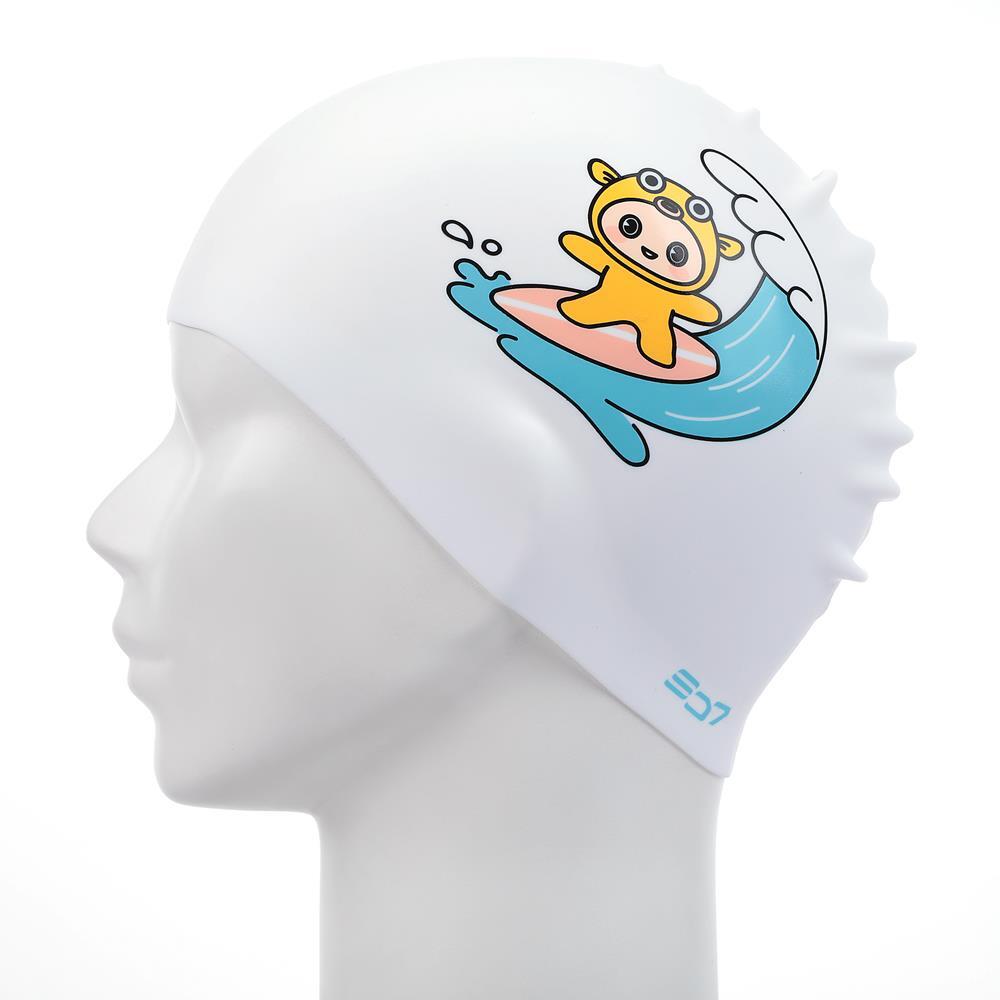 디자인 방수 실리콘 수영 모자 수모 수영모 핀보 바다 해변 레슨