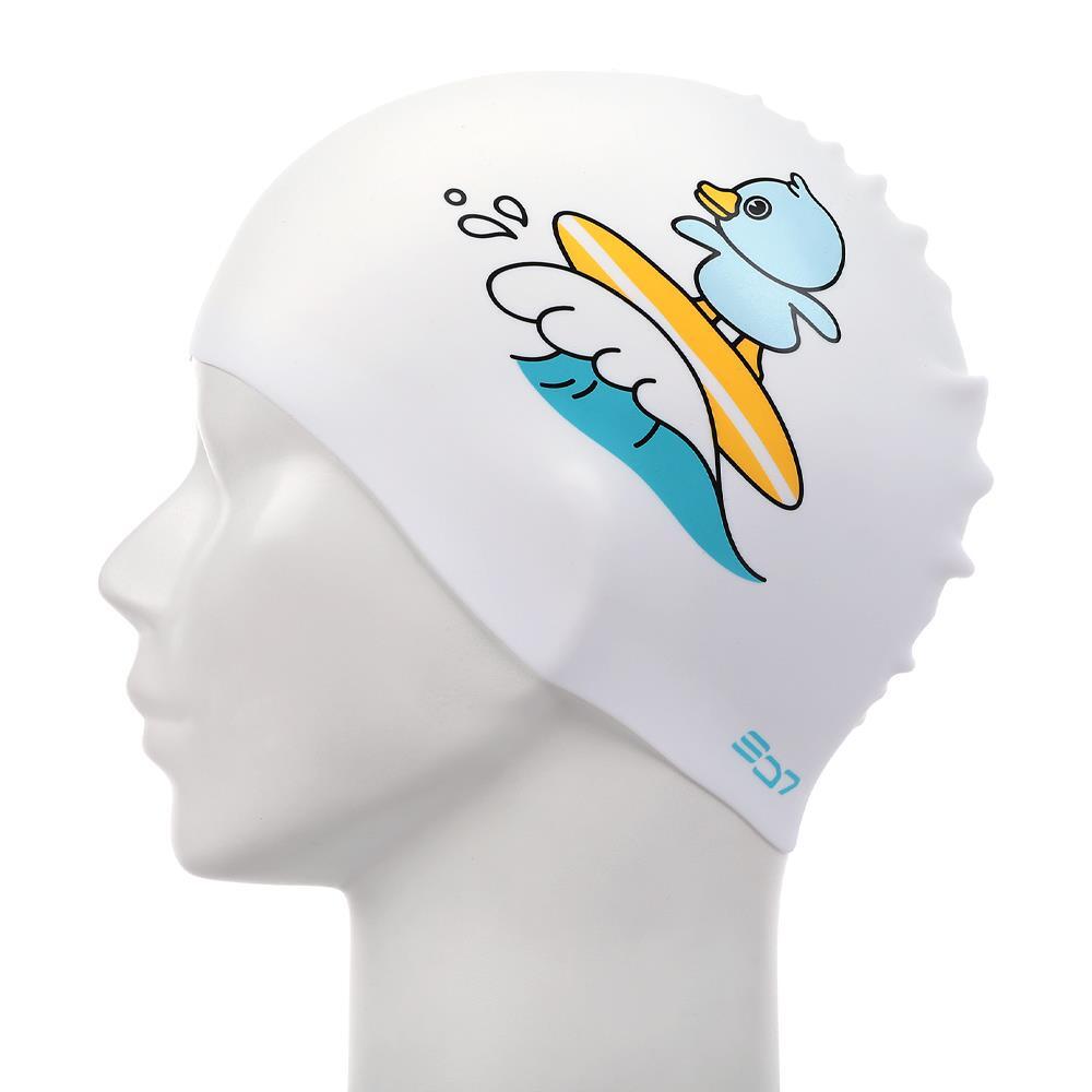 디자인 방수 실리콘 수영 모자 수모 수영모 오리 바다 해변 레슨