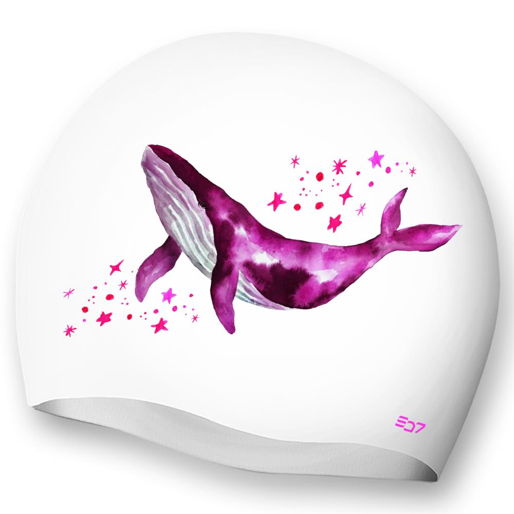 예쁜 핑크 고래 여성 실리콘 수모 수영모 수영모자 바다 해변