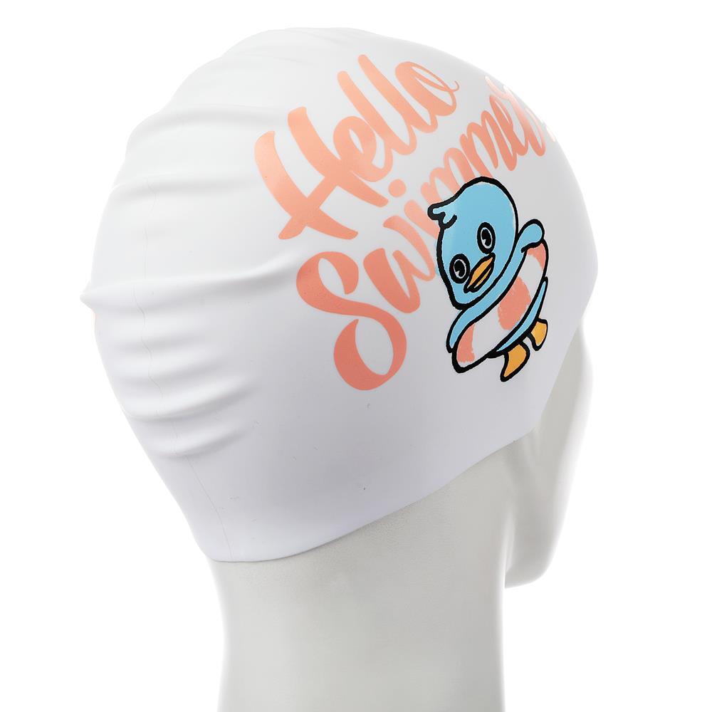 귀여운 튜브 오리 캐릭터 실리콘 수모 수영모 수영모자 바다