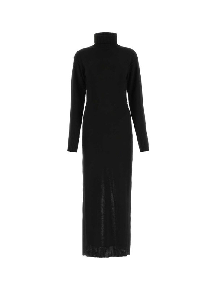 BLACK TURTLENECK MAXI DRESS  MM6 블랙 터틀넥 맥시 드레스 - 아데쿠베